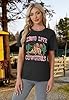 tiorhooe Cowgirl T Shirts for Women UK Bull Skull Tee Shirts Ladies Casual Howdy Short Sleeve (DarkGrey2,L) #2