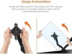 Amazon Basics Gas Spring Dual Monitor Arm Desk Mount, Adjustable Tension, Fits 38.1–68.6 cm Monitors, Supports 2–7kg Each Arm, VESA 75x75/100x100, Black