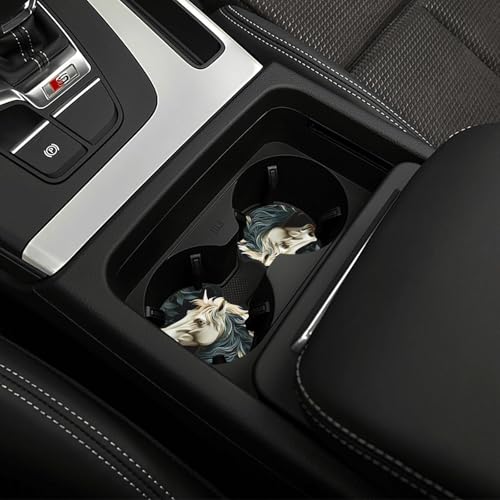 Portavasos para carro goma negra impermeable 2 piezas miniatura 6