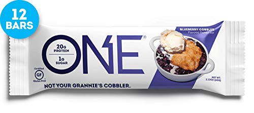 ONE Protein Bars, Blueberry Cobbler, Gluten Free Protein Bars with 20g Protein