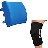 LOVEHOME Lumbar Support Pillow for Back Pain Relief - Azure & ComfiTECH Knee Ice Pack for Injuries C