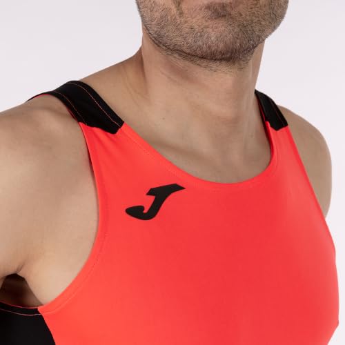 Joma Débardeur Record II Fluorure Corail Noir, 102222.041.XS