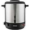 Monzana Distributeur De Boissons Chaudes 20L Inox - Vin Chaud, Soupe, Thé, Café | Thermostat 30-110°C