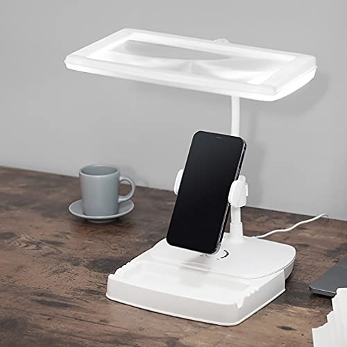 Loupe de lecture avec lampe de bureau LED réglable Wisdom - 3