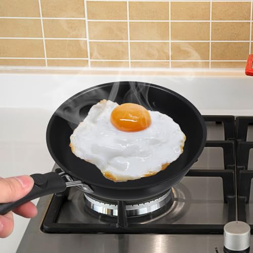 Mini poêle pour maison et restaurant VICASKY poêle à omelette noire