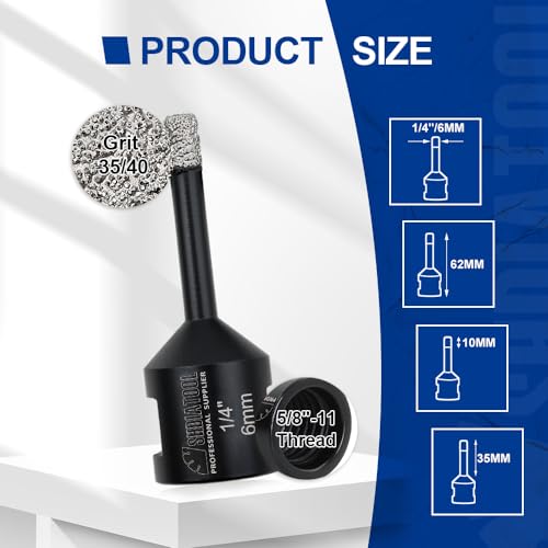 Kit de brocas para taladro SHDIATOOL 11 piezas miniatura 6