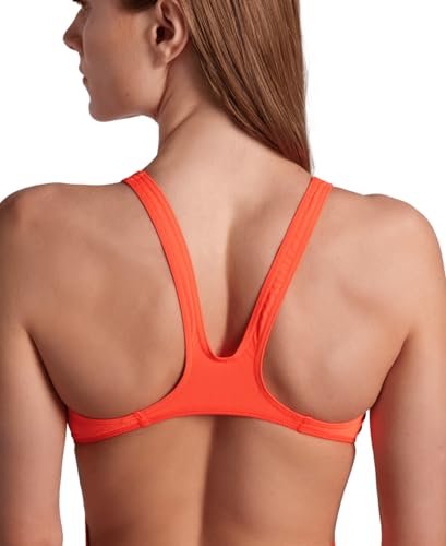 Image of Arena Womens Solid Team Swimsuit Swim Tech Back MaxLife Open Back Bathing Suit Athletic Swimwear