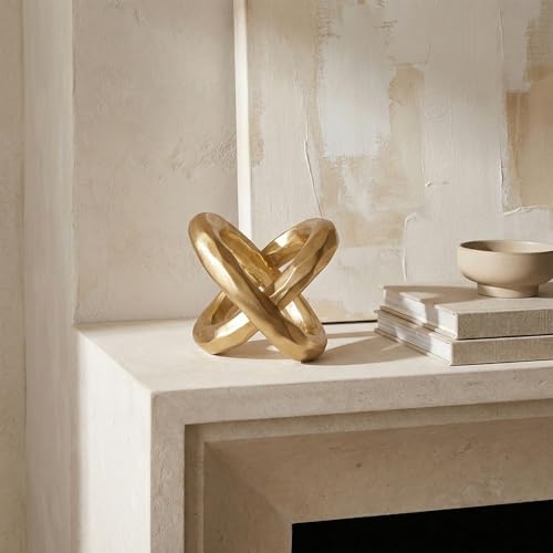 Nudo Infinito Dorado Decorativo Moderno para Mesa miniatura 4