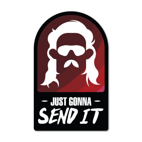 Just Gonna Send It Sticker Just Gonna Send It Sticker Dirt Bike Snowmobile Jump Guy