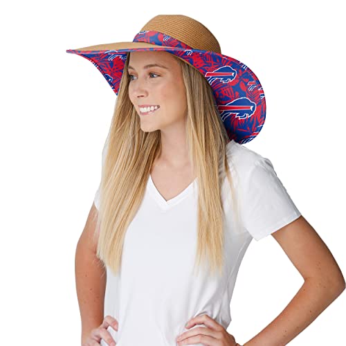 Image of FOCO NFL Womens Floral Straw Hat