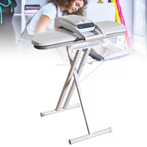 Plancha de vapor grande con pantalla LED, 1400 W/1800 W, 5 ajustes de tela, ideal para el hogar y el negocio,80cm