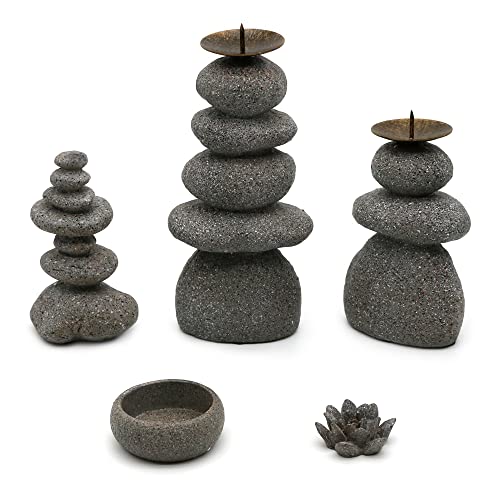 Bangbangda ZG004 Rock Cairns Candle Holder thumb #8
