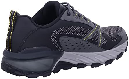 Skechers Men's Max Protect Lace-up Sneaker Oxford, Black/Charcoal, 7 | Image 4