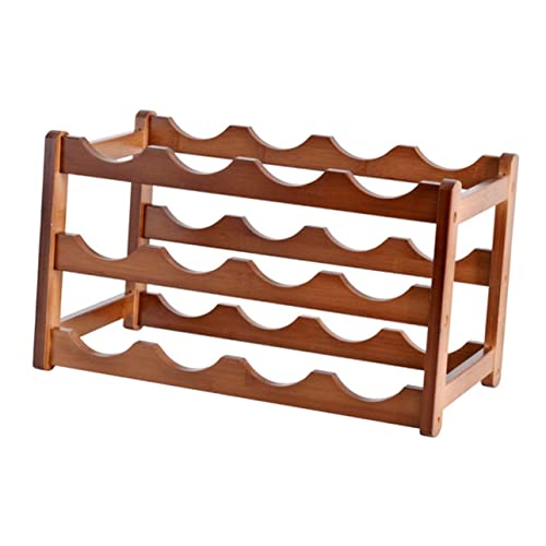 Soporte de botella de vino Garneck de madera clásica miniatura 1