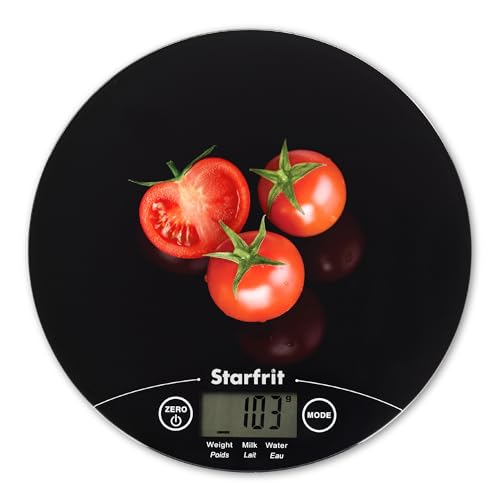 Starfrit Digital Kitchen Scale - 5kg/11lb - Precision Baking Imperial to Metric - Measures Liquid Volume
