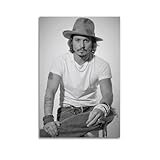 LUFPOTH Johnny Depp Poster, Wandkunst, ästhetisches 