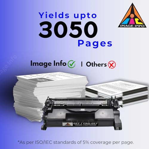 Image of ImageInfo 057 Toner Cartridge (with CHIP) Compatible for Canon LBP220, LBP223dw, LBP226dw, LBP227dw, LBP228x, LBP228dw, MF440, MF443dw, MF445dw Printers
