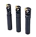 Accusize Industrial Tools 3 Pc Miniature Indexable End Mill Set, 1/2'' Shank, 0046-0510