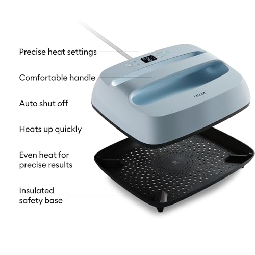 Cricut EasyPress 3 Smart Heat Press Machine with Built-in Bluetooth for T-Shirts, Pillows, Tote Bags & More, Advanced Ceramic-Coated Heat Plate with Precise Temperature Control (12 in x 10 in)