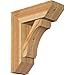 Ekena Millwork BKT0806X22X26LEC06RWR Legacy Slat Rough Sawn Bracket w/Offset Brace, Western Red Cedar