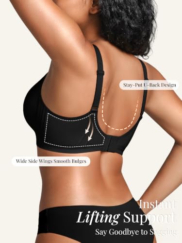 Image of Wireless Jelly Bras for Women No Underwire with Support - S-2XL
