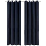 ✅ MATERIALES DE CALIDAD: Las cortinas opacas Blumtal están hechas de 100% poliéster de primera calidad. Las cortinas aislantes térmicas constan de 3 capas: una capa interior aislante y opaca y dos capas exteriores con acabado cepillado para un acabado mate muy elegante y moderno.