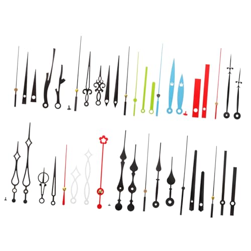 Alipis 15セット 時計針 プラスチック製 静音 クロックハンズ 修理用 交換部品 壁掛け時計対応 簡単取り付け 軽量設計