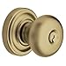 Baldwin 5209.ENTR Classic Style Single Cylinder Keyed Entry Door Knob Set with C, Vintage Brass