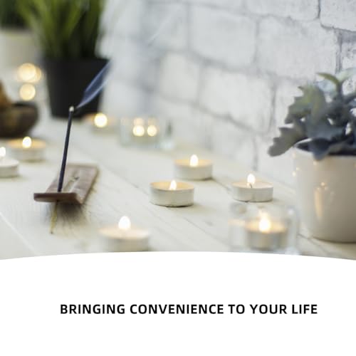 Portavelas de aluminio con base cóncava TIDTALEO, material resistente fácil de usar en velas 5