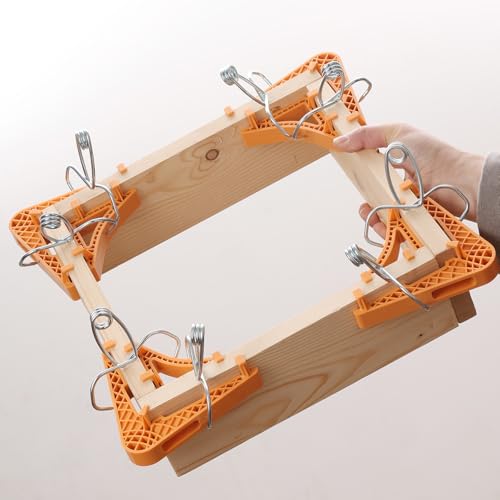 Image of Versatile Corner Clamp Kit for Woodworking | Replaces traditional: one tool for 90 degree right angle, T-joint, miter joint. Wood working tools and accessories.