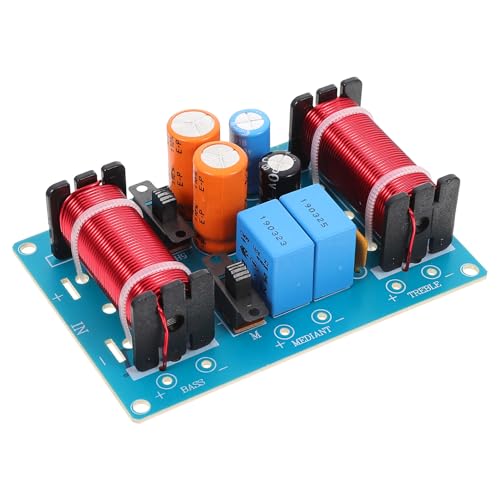 OATIPHO Filtre de Croisement Audio 4 Voies Réglable pour Haut-Parleurs de Bibliothèque Composant Acoustique Professionnel pour Séparation Basses et Aigus Compatible Usage Voiture et