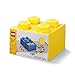 LEGO-40051732 Brique de Rangement Empilable 4 avec Tiroir, Solid, 40051732, Jaune, 25 x 25 x 18 cm