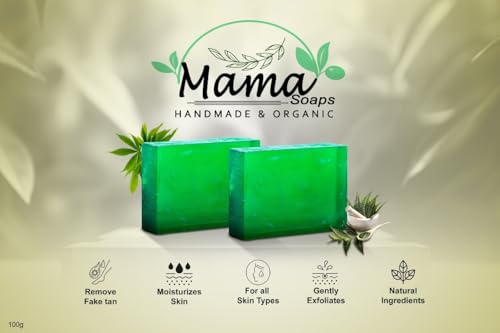 Image of Luxury Soap - Handmade Organic Ayurvedic Bath Bar with Pure Essential Oils for Glowing Skin | Sulfate-Free | For Men & Women (Pack of 3) (3, Neem)