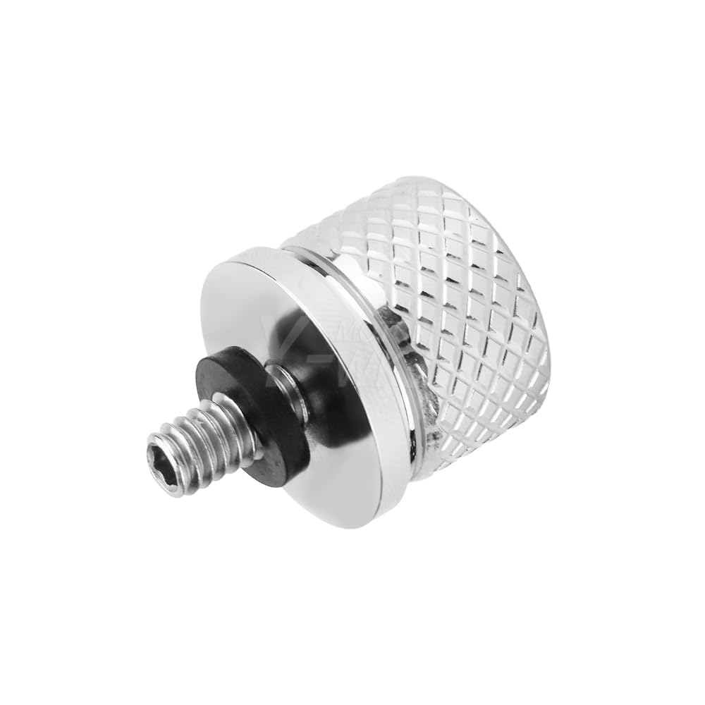 TCT-MOTORPARTS Tornillo De Tornillo De Asiento Negro De Acero Inoxidable Para Asiento Harley Davidson Con Rosca De 14 20 Para Harley Sportster