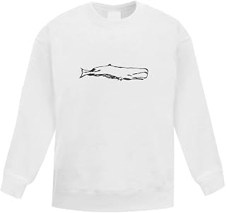 Azeeda 'Sperm Whale' Kid's Sweatshirt/Jumper (9-11 Years) (KW00037582)