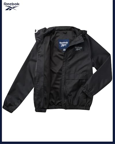 Reebok Womens Windbreaker Jacket - Lightweight Water and Wind Resistant Outdoor Hooded Rain Coat for Running (Sizes: S-XL)2