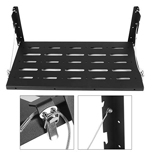 Dioche Support de Rangement de Table de Hayon Pliable Polyvalent pour TJ 1996-2006, JK et JKU 2007-2017 – Aluminium Robuste, capacité de Charge de 75 LB, Installation Facile
