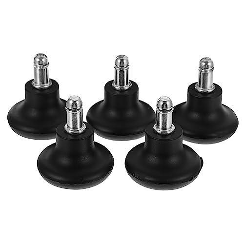 CIYODO 5pezzi Ruote Fisse Per Sedia Da in Pu Per Sostituzione Ruote Ricambio Adatto Superfici Lisce Piastrelle