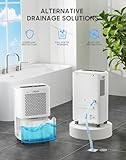 12L/Day Dehumidifier, Dehumidifiers for Home, Quiet & Energy-Efficient Portable Design, 3 Smart Modes, Continuous Drain Hose, 24H Timer, Dehumidifier for Bedrooms, Bathrooms, Basements - Image 6