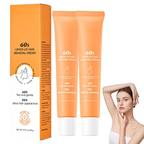 Facial Hair Remover, Hormonal Hair Remover Cream, Flawless Facial Hair Remover For Women, Upper Lip Hair Removal, Gentle & Effective Depilatory Cream (2)