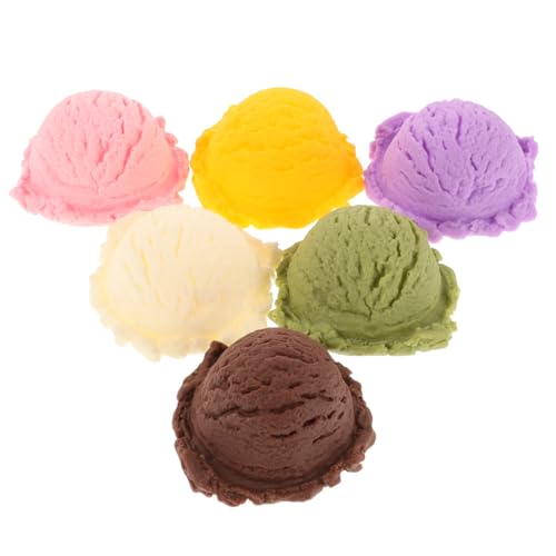 Boule de glace artificielle en chocolat Totority pour décoration