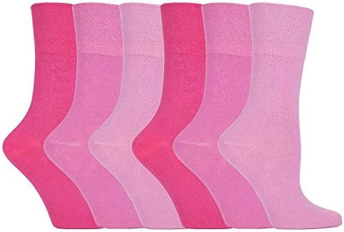6 Pairs of Sock Shop Everyday Gentle Grip Socks Ladies 4-8 See Multi Variations and Designs