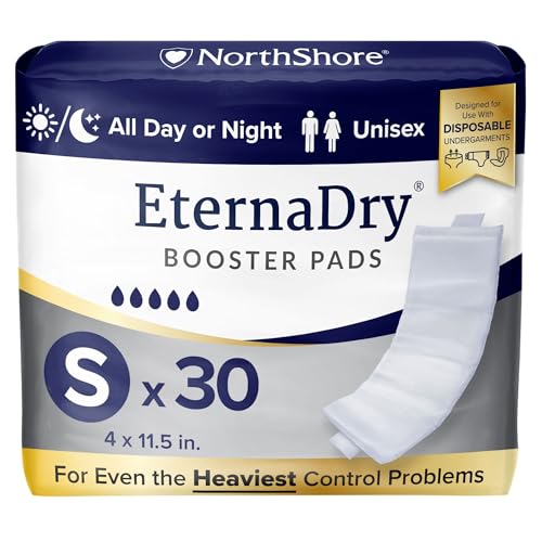 NorthShore EternaDry Booster Pads for Men and Women with Adhesive, Small, Pack/30 NorthShore EternaDry Booster Pads for Men and Women with Adhesive, Small, Pack/30