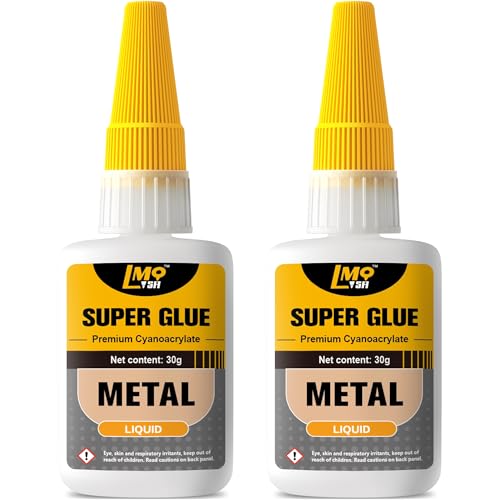 Metal Super Glue Liquid, Clear Instant Cyanoacrylate Adhesive for Metal