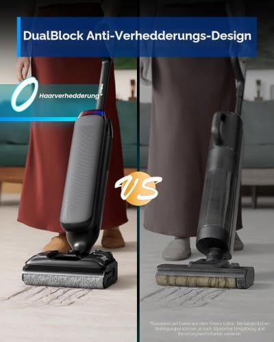 Tineco Floor One S7 Artist Nass Trockensauger, 22000Pa Nasssauger, DualBlock Anti-Tangle, 85°C Flashdry, 50 Min Laufzeit… – Ansicht 4
