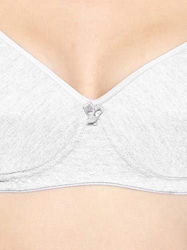 Image of SONARI 0015 Women's Light Padded Cotton Bra | Wire-Free, Medium Coverage, Sewn-in Bump for Natural Lift