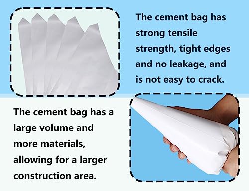 KAPSING 5 Stück Reißfester Fugenfüller Mörtelbeutel Schnellzement Mörtelspritze für Füllen von Fliesenspalten