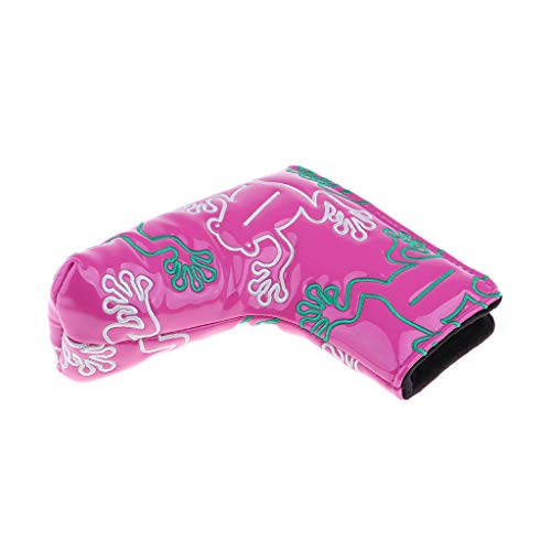 LEIPUPA Taco de Golfe Capa Sapo Padrão Lâmina Centro Putter Protetor de Cabeça Do Plutônio - Rosa