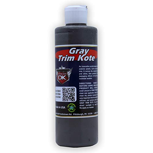 Detail King Trim Kote Gray 16oz LongLasting Restoration For