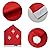 Phedrew 6Pcs Christmas Chair Covers Xmas Dining Chair Slipcovers Santa Claus Red Hat Chair Back Covers for Christmas Banquet Holiday Festival Decor